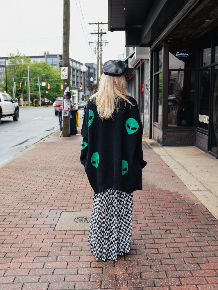 ALIEN SUPERSTAR OVERSIZED KNIT CARDIGAN