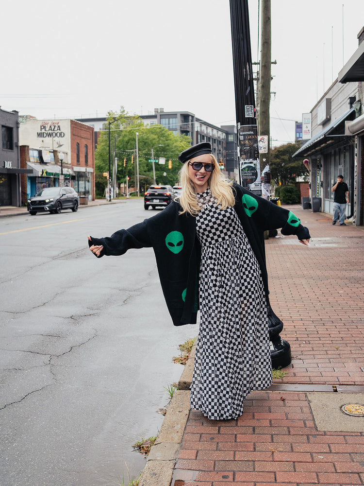 ALIEN SUPERSTAR OVERSIZED KNIT CARDIGAN