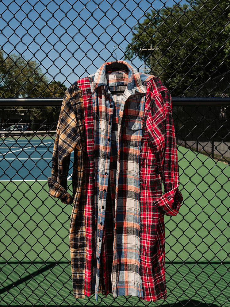 MIXED FEELINGS LONGLINE PLAID