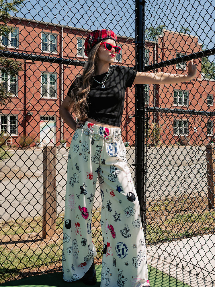 LIFE IS A PARTY WIDE LEG PANTS S-3XL