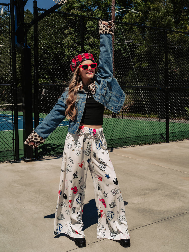 LIFE IS A PARTY WIDE LEG PANTS S-3XL