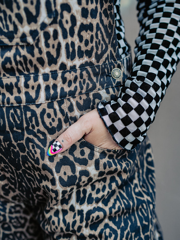 STILL EMO CHECKERED MESH TOP S-XL