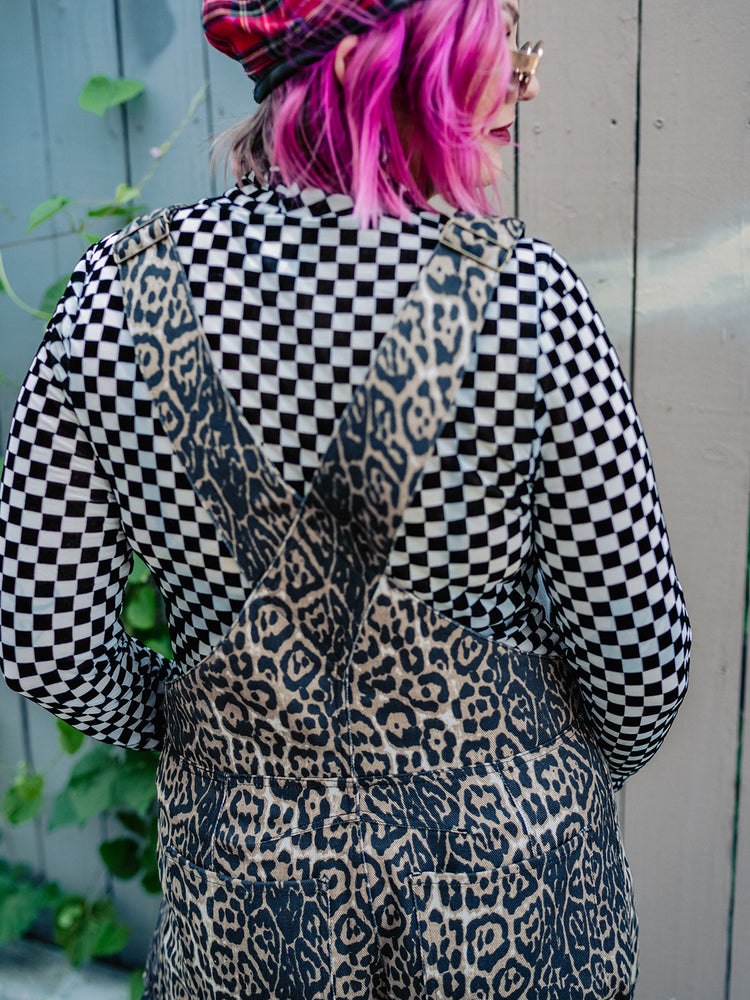 STILL EMO CHECKERED MESH TOP S-XL