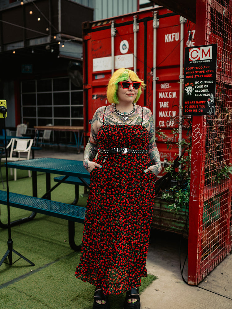 CHERRY COLA CRUSH MIDII DRESS