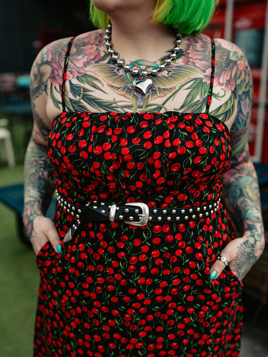 CHERRY COLA CRUSH MIDII DRESS
