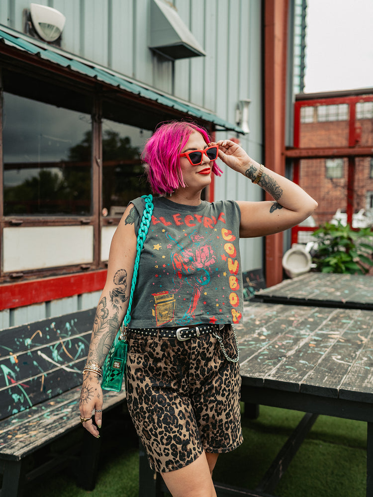 ELECTRIC COWBOY GRAPHIC MUSCLE TANK