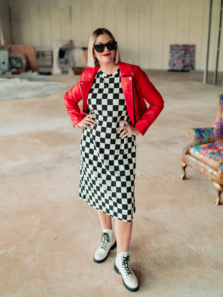 FLAVOR OF THE WEEK MOTO JACKET IN VERY CHERRY