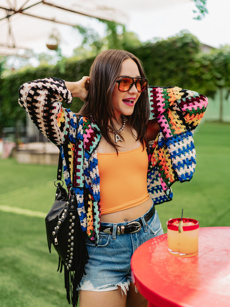 DO NOT DISTURB CROCHET CARDIGAN