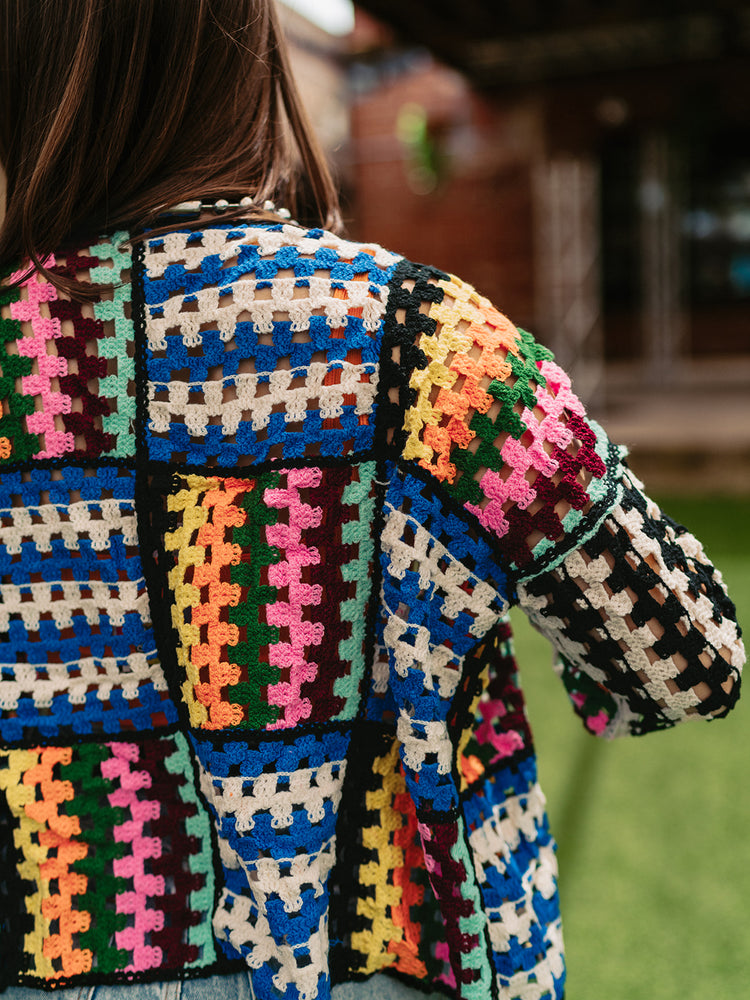 DO NOT DISTURB CROCHET CARDIGAN