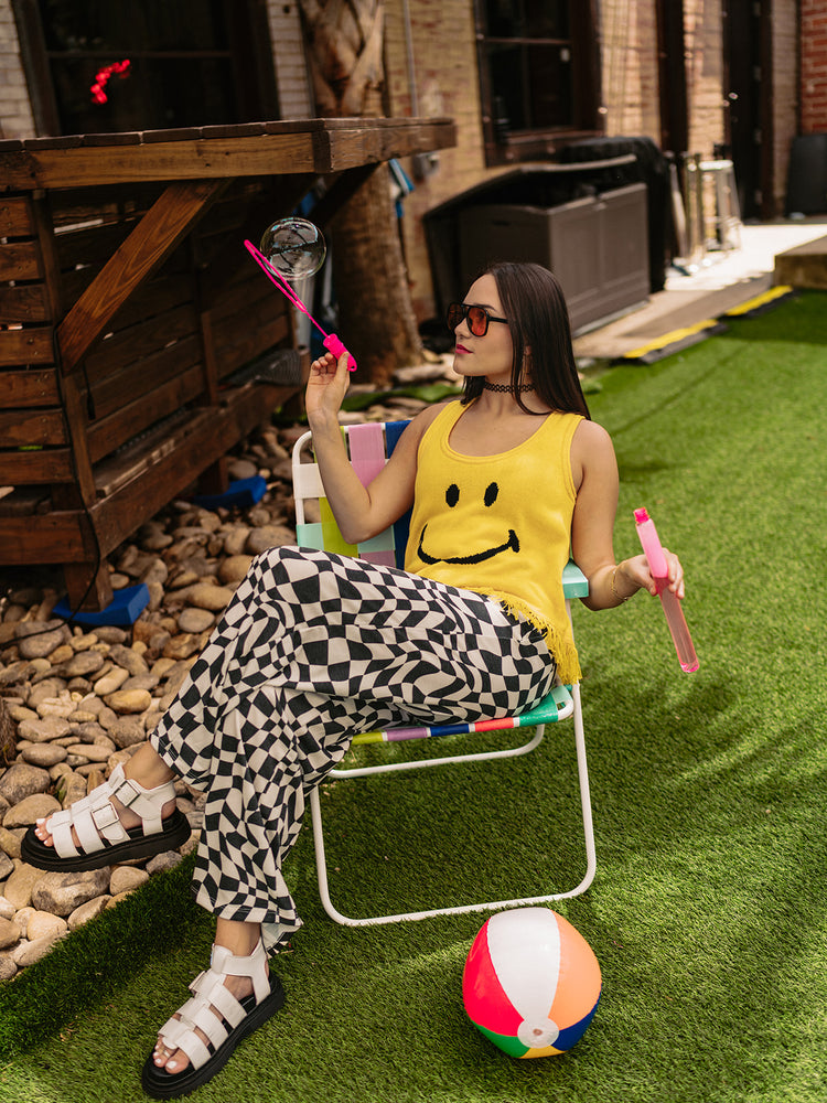 HAPPY LOOKS GOOD ON YOU KNIT TANK S-XL