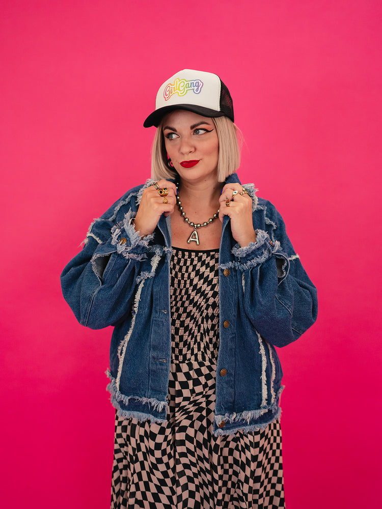 IN MY GRUNGE ERA OVERSIZED DENIM JACKET