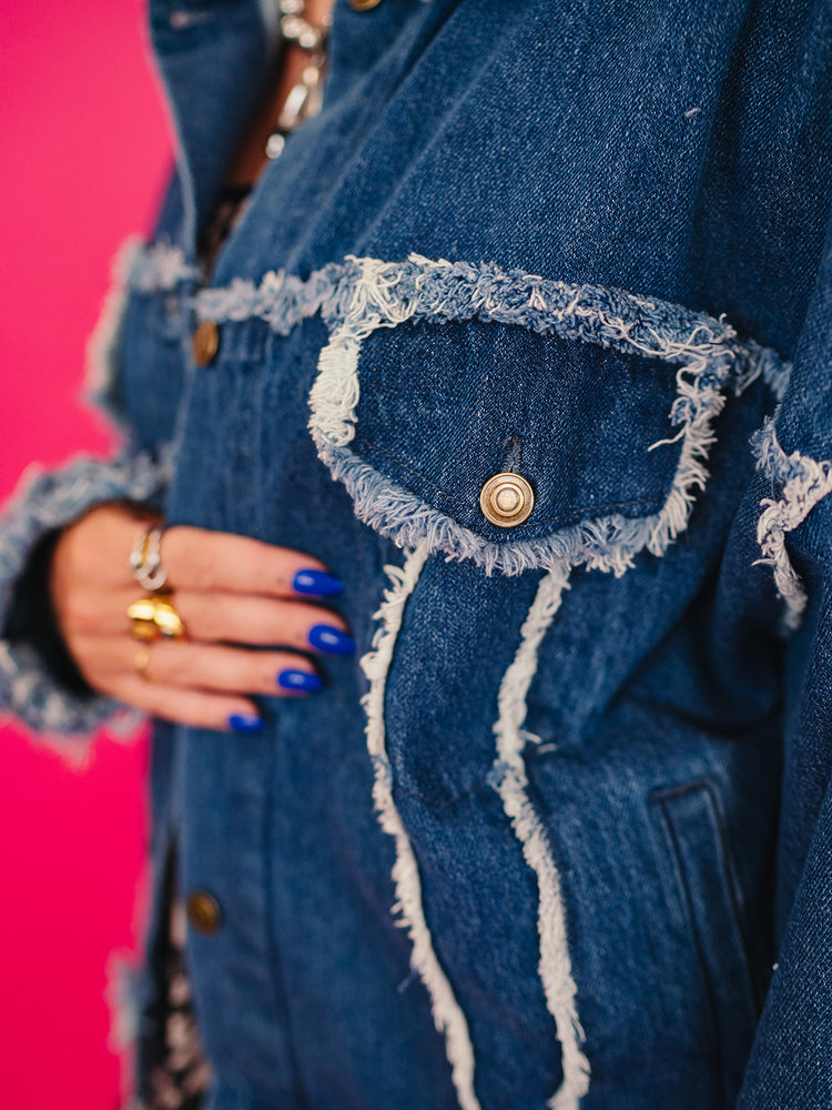 IN MY GRUNGE ERA OVERSIZED DENIM JACKET
