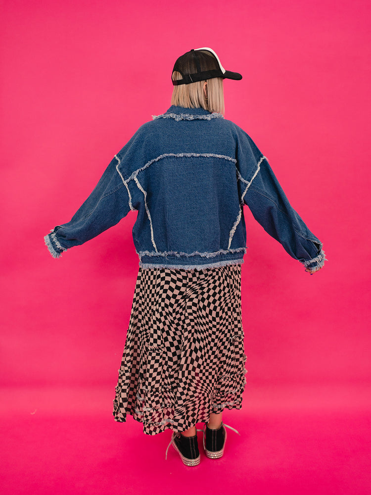 IN MY GRUNGE ERA OVERSIZED DENIM JACKET