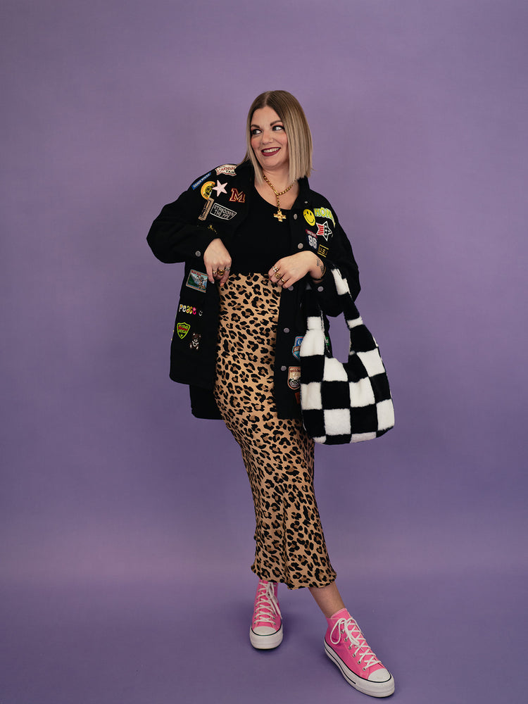 IN MY LEOPARD ERA SLIP SKIRT