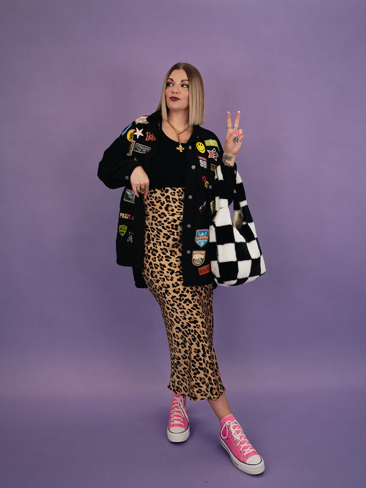 IN MY LEOPARD ERA SLIP SKIRT