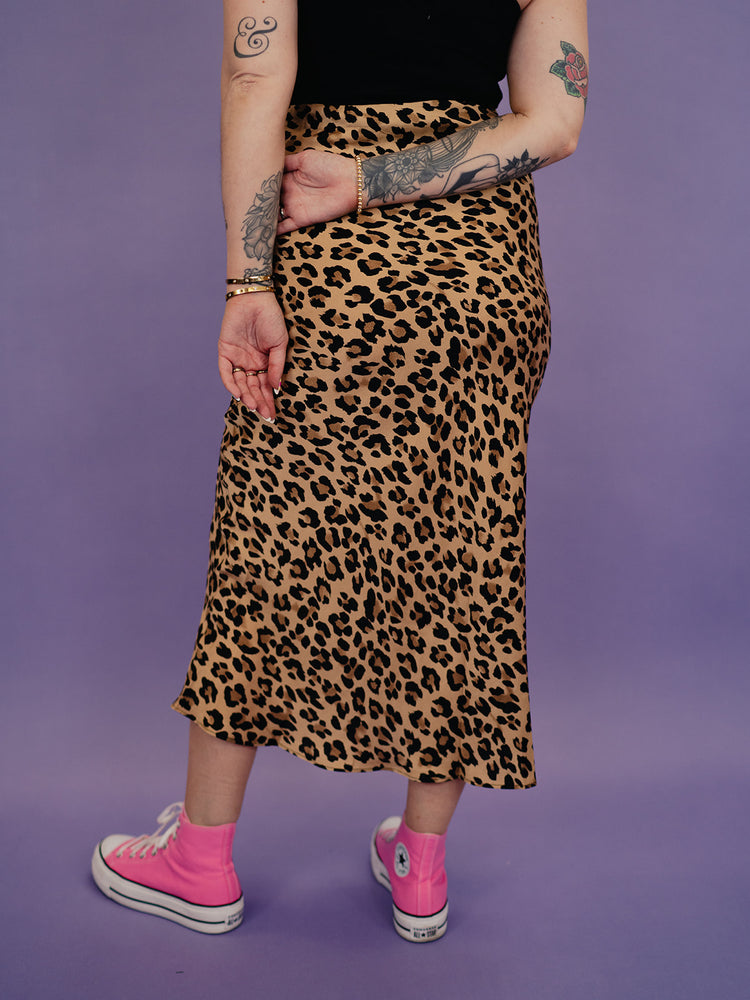 IN MY LEOPARD ERA SLIP SKIRT