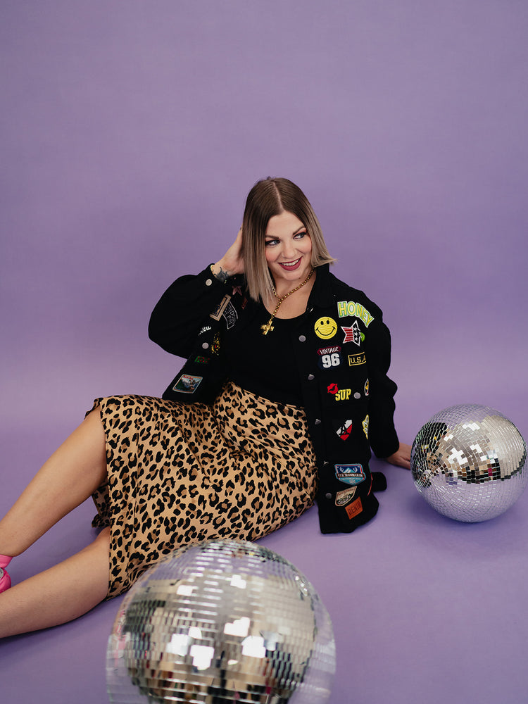 IN MY LEOPARD ERA SLIP SKIRT