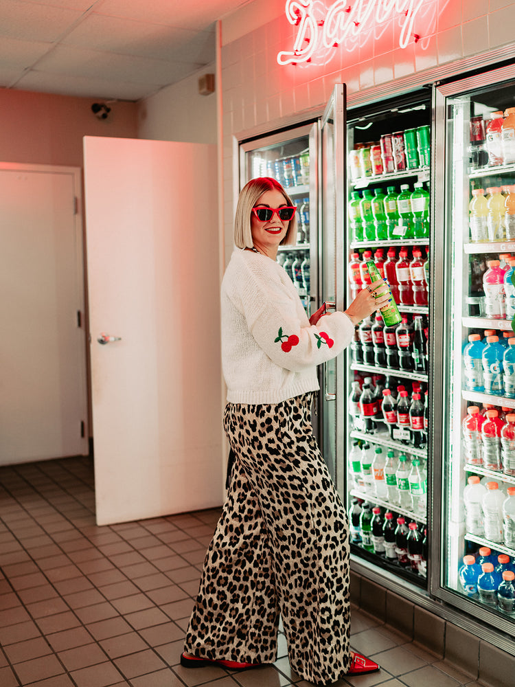 RUNNING WILD LEOPARD PRINT PANTS