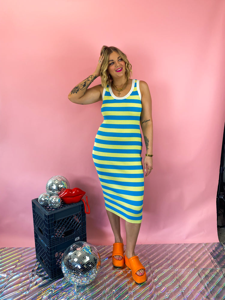 VACAY PLEASE KNIT DRESS