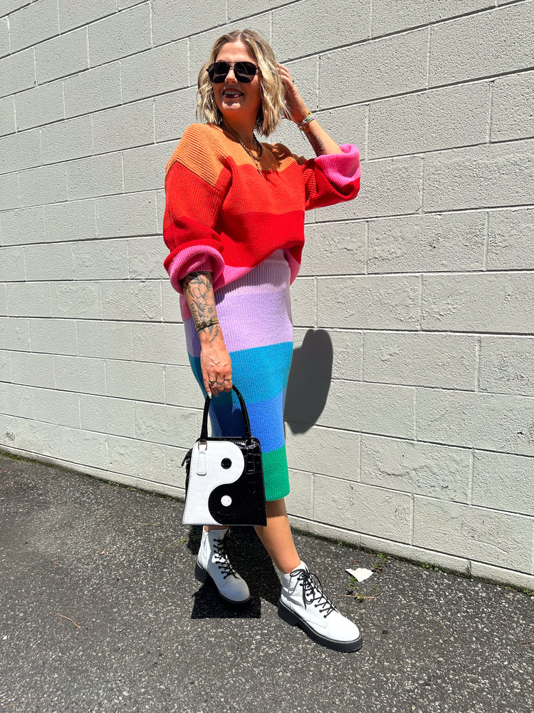 RAINBOW SORBET MATCHING SKIRT SET