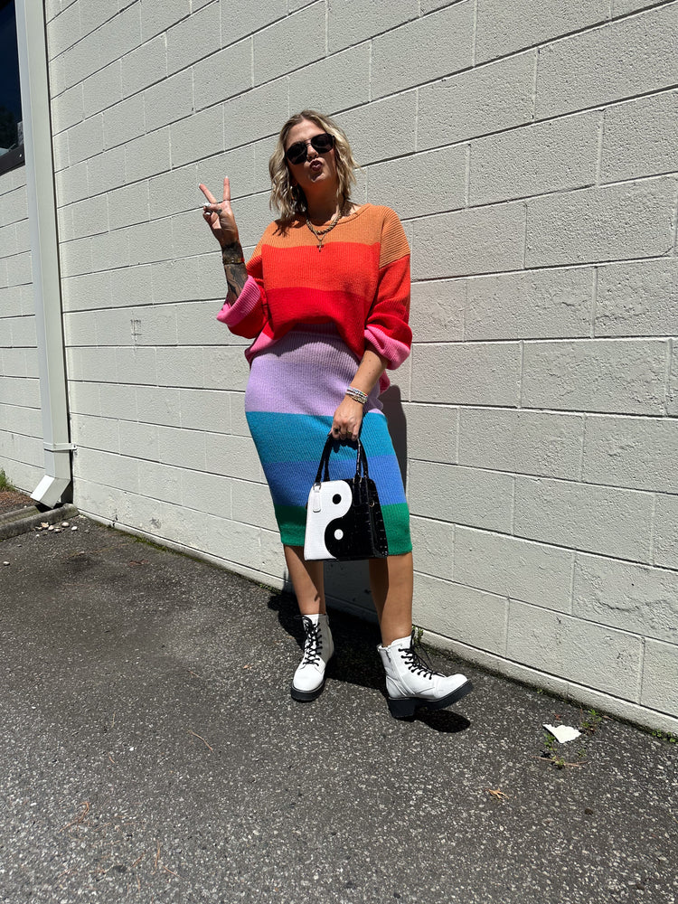 RAINBOW SORBET MATCHING SKIRT SET