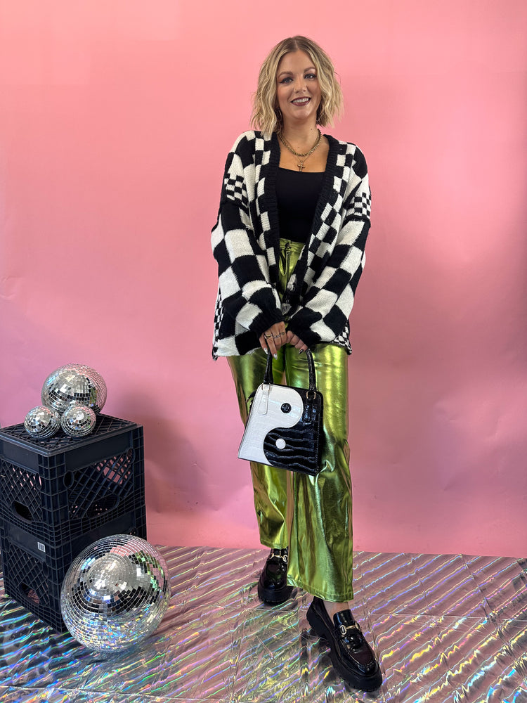 LET YOURSELF SHINE METALLIC PANTS