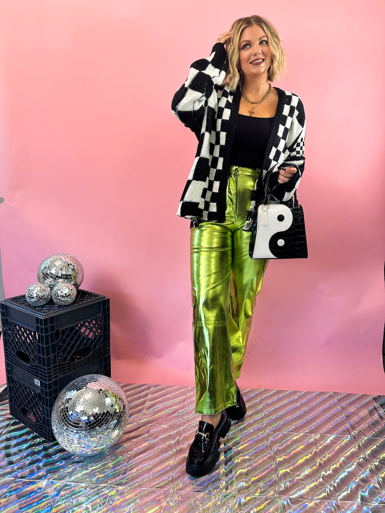 LET YOURSELF SHINE METALLIC PANTS
