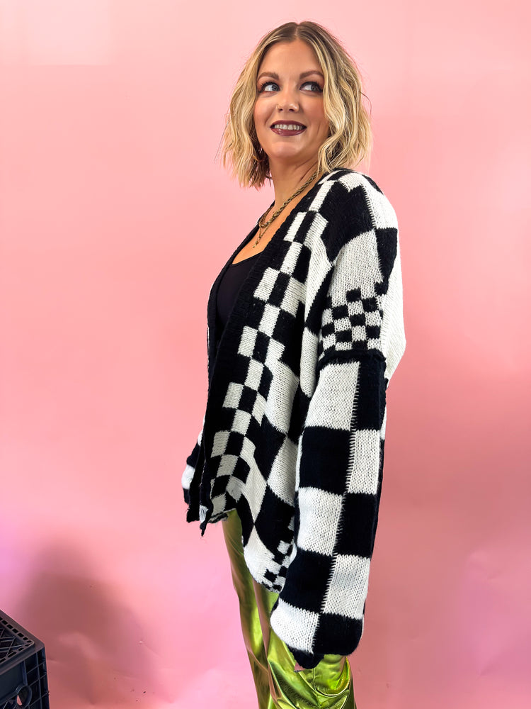 MADE YOU LOOK OVERSIZED KNIT CARDIGAN