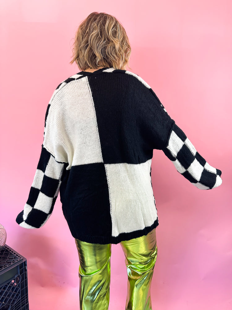 MADE YOU LOOK OVERSIZED KNIT CARDIGAN
