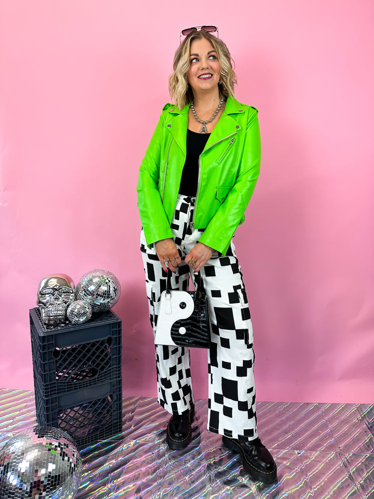 WEEKEND WARRIOR CHECKERED CARGO PANTS