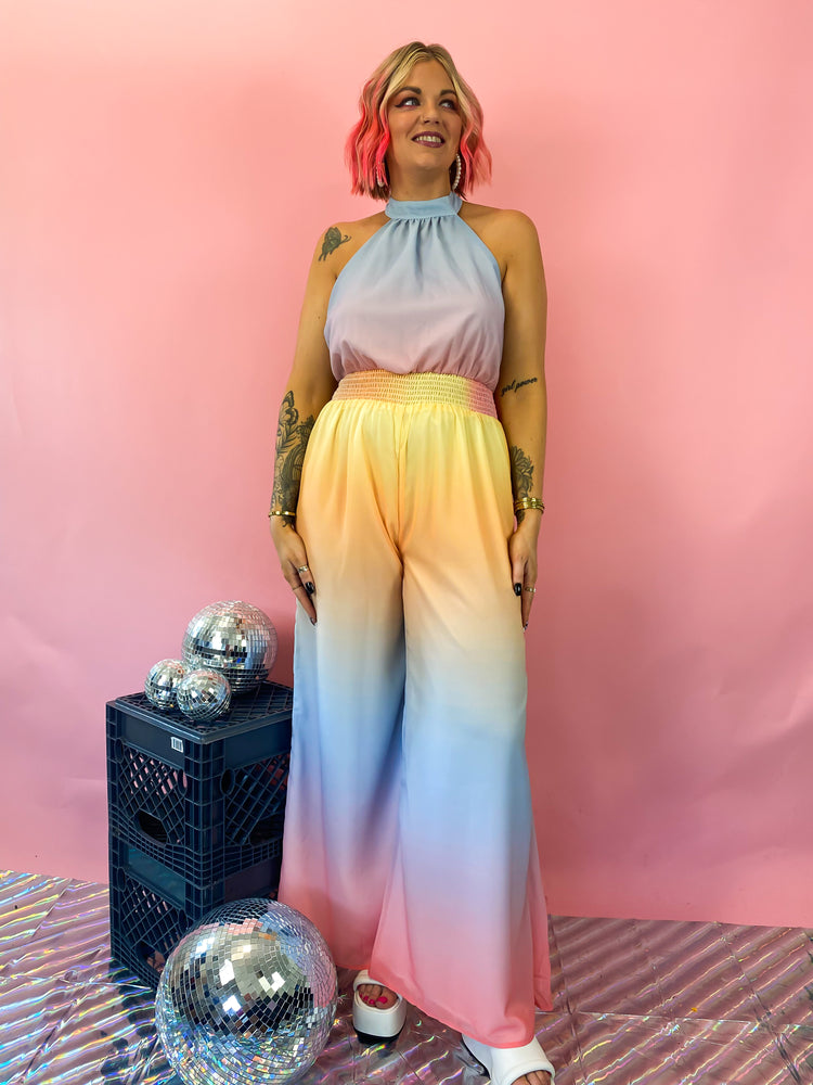 DON'T QUIT YOUR DAYDREAM OMBRE JUMPSUIT