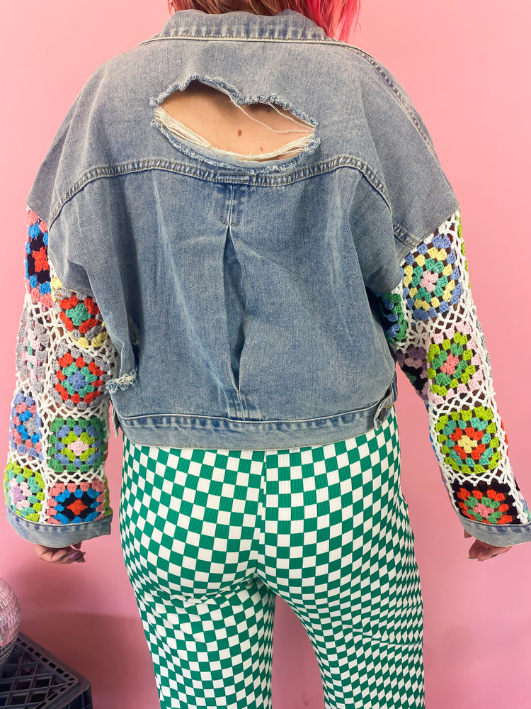 FEELS LIKE SUMMER MIXED MEDIA JACKET