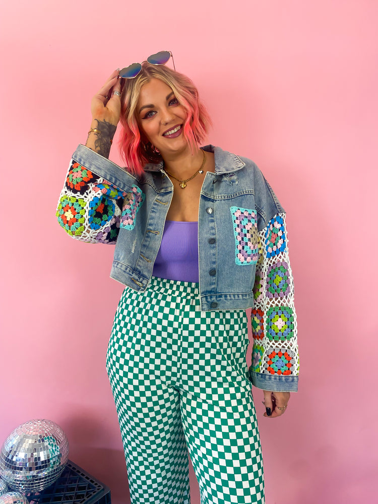 FEELS LIKE SUMMER MIXED MEDIA JACKET