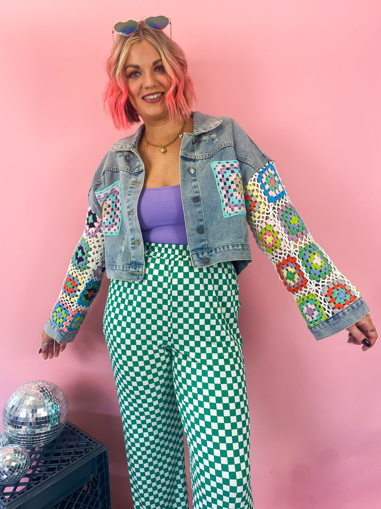 FEELS LIKE SUMMER MIXED MEDIA JACKET