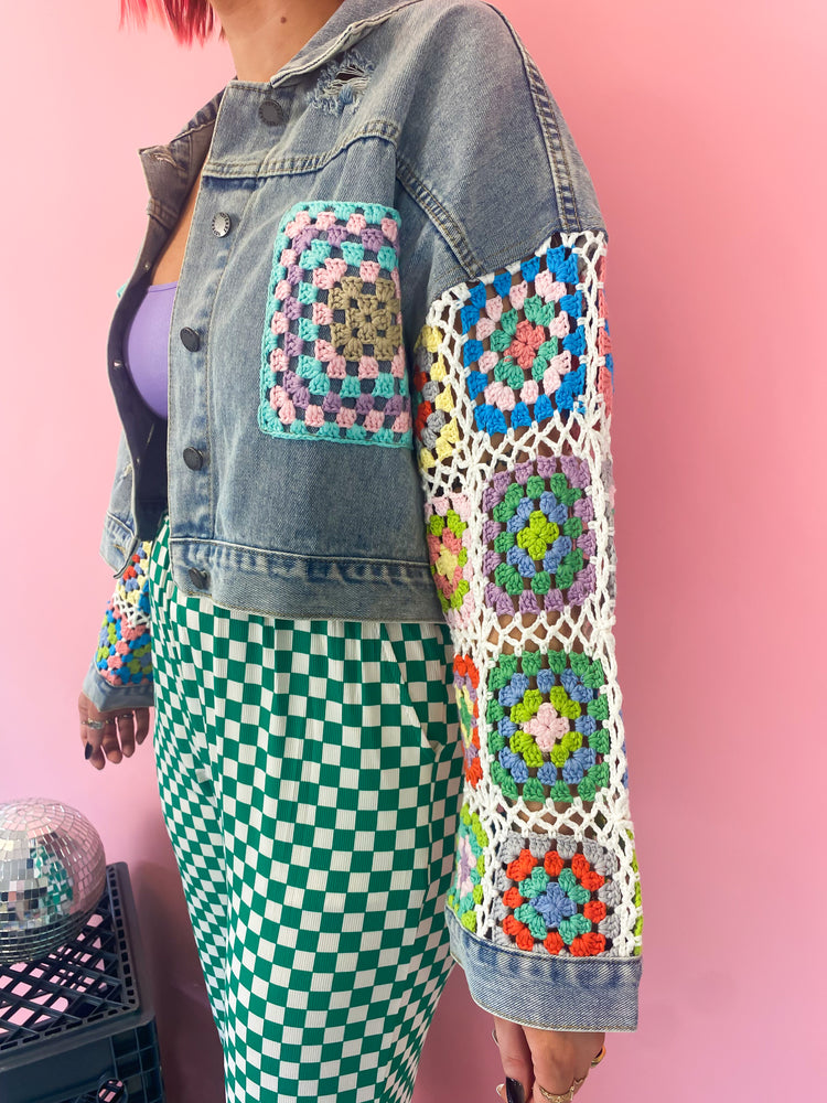 FEELS LIKE SUMMER MIXED MEDIA JACKET