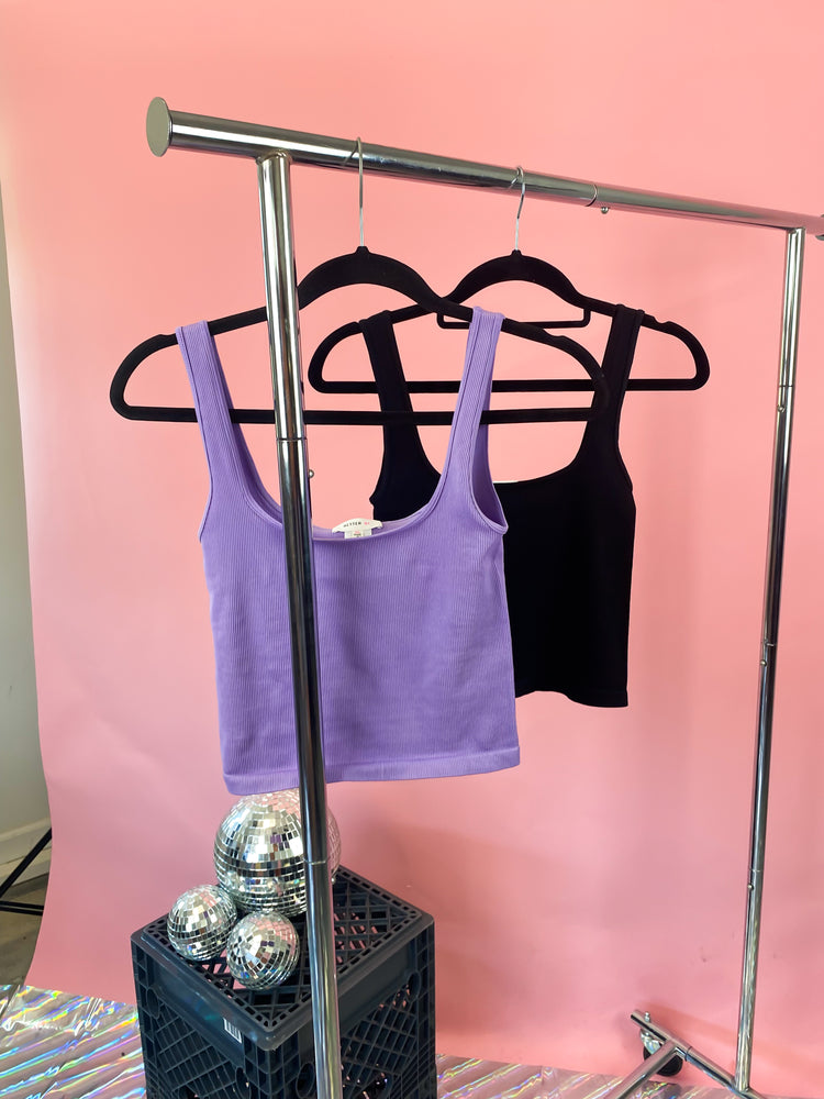 LIZZIE SEAMLESS RIBBED TANK