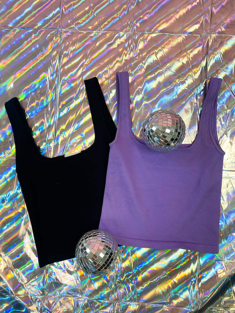 LIZZIE SEAMLESS RIBBED TANK