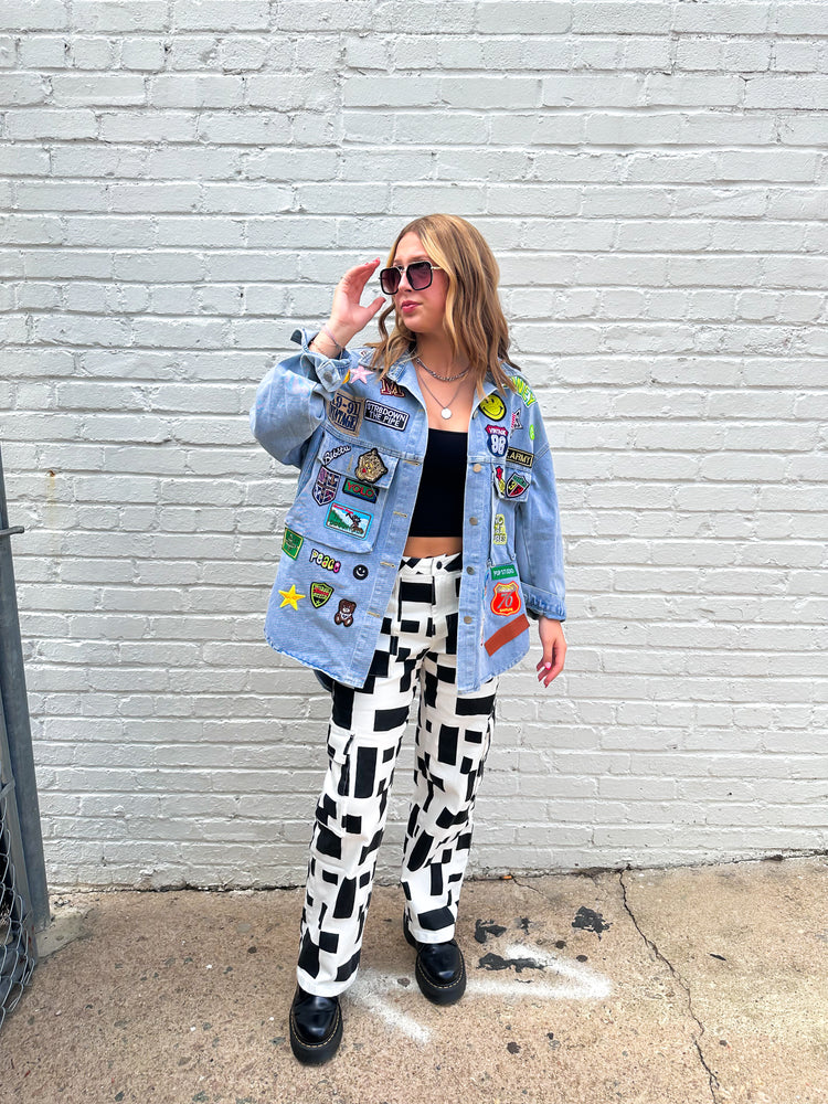 WEEKEND WARRIOR CHECKERED CARGO PANTS