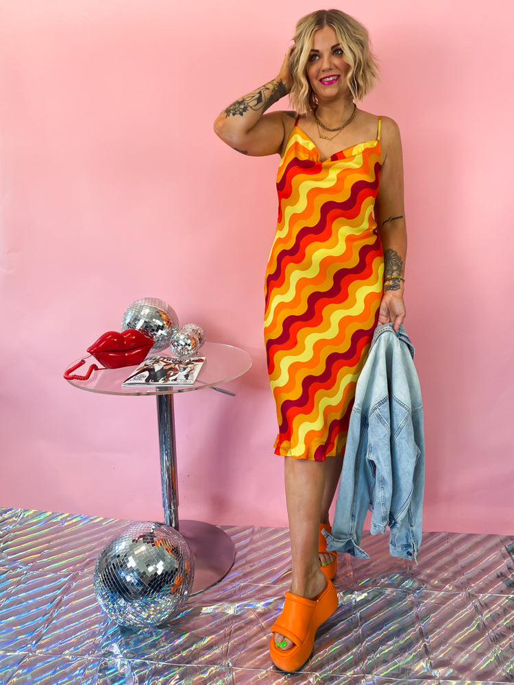 LEO SEASON MIDI SLIP DRESS