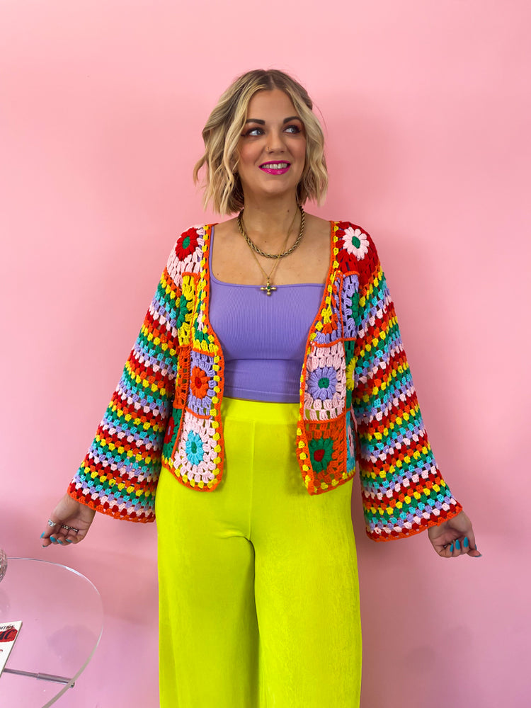 WALKING IN A DREAM LUXE CROCHET CARDIGAN *S-XL!*