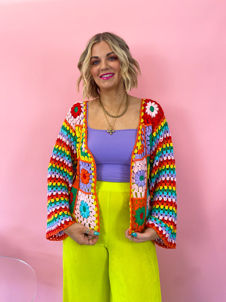 WALKING IN A DREAM LUXE CROCHET CARDIGAN *S-XL!*