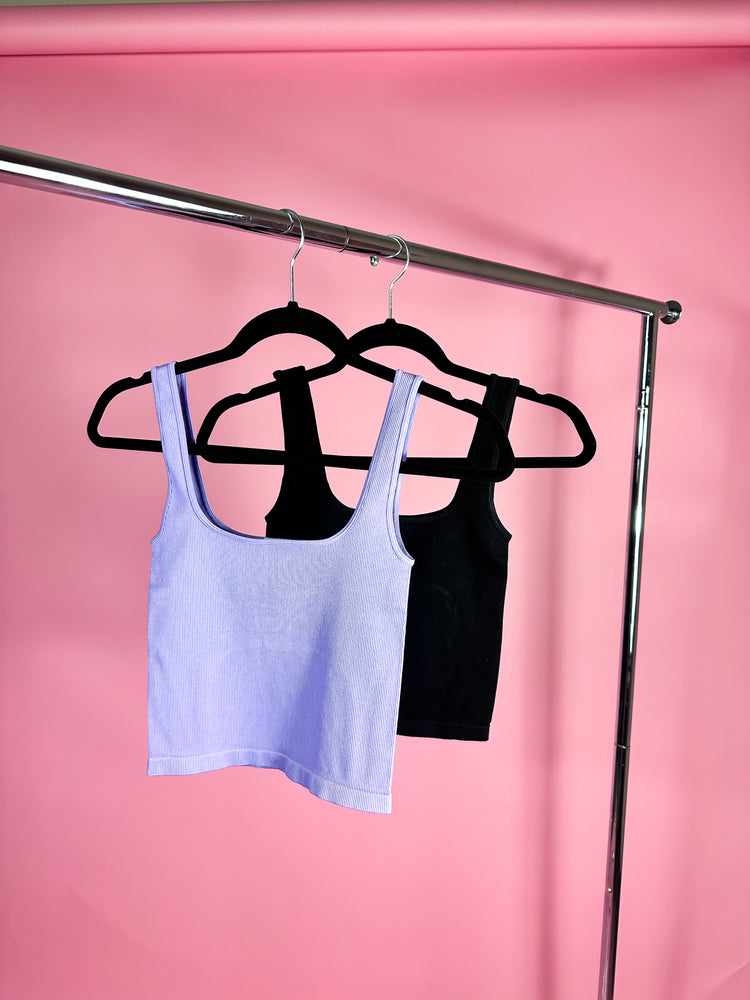 LIZZIE SEAMLESS RIBBED TANK