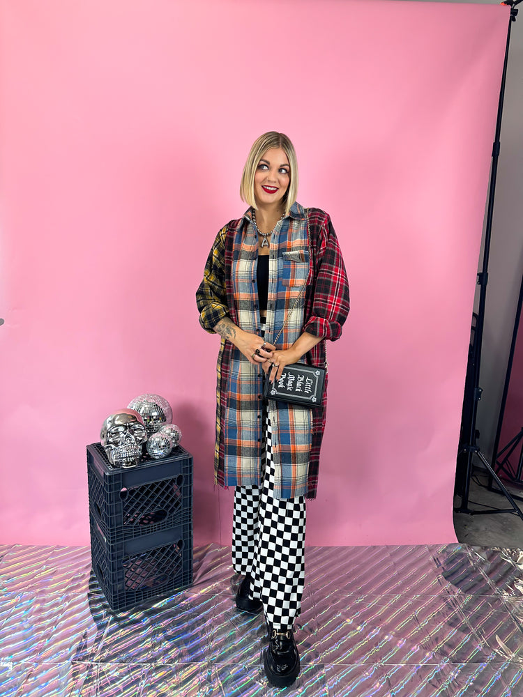 GRUNGE GODDESS PLAID SHACKET