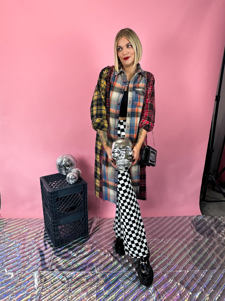 GRUNGE GODDESS PLAID SHACKET