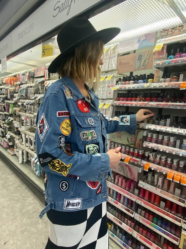 STAY WEIRD LUXE DENIM TRUCKER JACKET