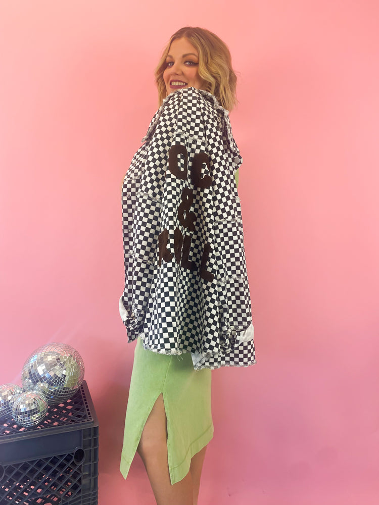 ON MY LEVEL CHECKERED SHACKET