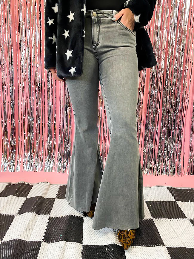 THROW IT BACK BELL BOTTOM JEANS