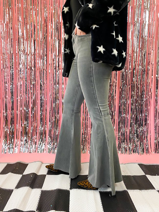 THROW IT BACK BELL BOTTOM JEANS