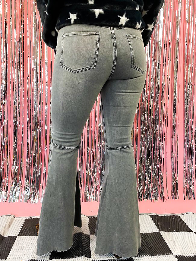 THROW IT BACK BELL BOTTOM JEANS