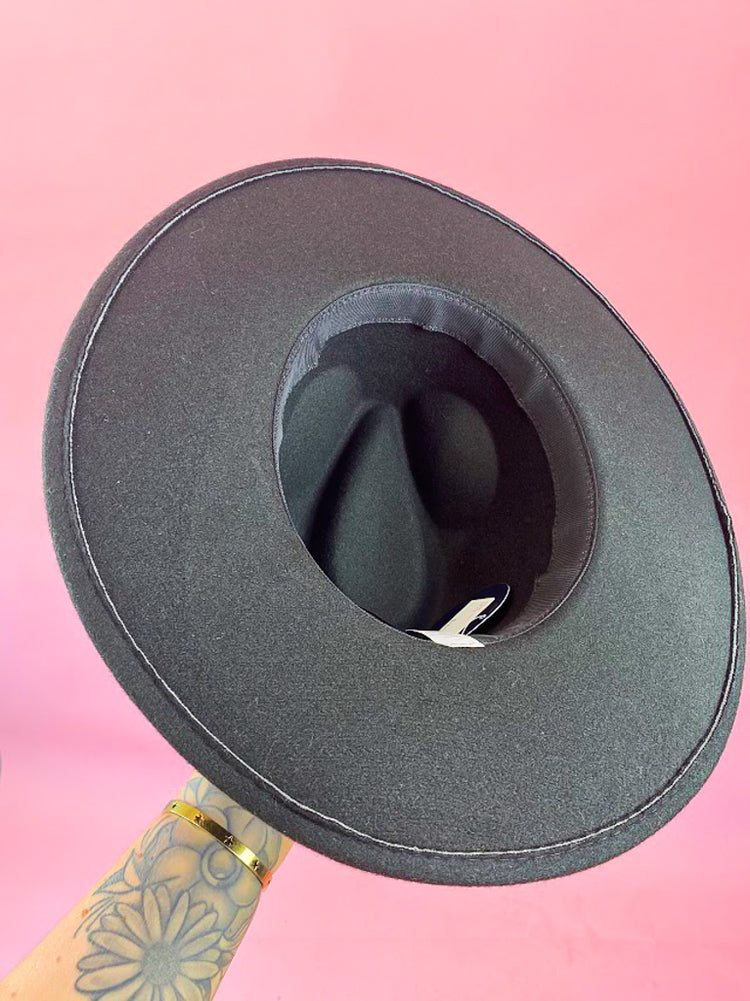 STEVIE WIDE BRIM CHAIN HAT